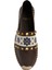 Rockstud Kahverengi Kadın Deri Espadril 4