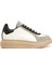 Oversized Retro Beyaz Siyah Kadın Deri Sneaker 1