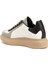 Oversized Retro Beyaz Siyah Kadın Deri Sneaker 3