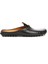 Gommino Siyah Logo Detaylı Kadın Deri Loafer 1
