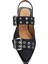 Feminine Buckle Lacivert Kadın Denim Babet 4