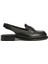 Siyah Kadın Deri Slingback Loafer 1