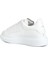 Oversized Beyaz Kadın Deri Sneaker 3