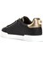 Siyah Logolu Kadın Deri Sneaker 3