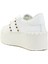Rockstud Beyaz Kadın Deri Sneaker 3