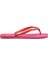 Slim Square Boho Pembe Kadın Plaj Terliği 2