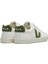 Esplar Beyaz Yeşil Kadın Deri Sneaker 3