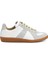 Replica Beyaz Gri Kadın Deri Sneaker 1
