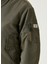 Haki Saten Bomber Ceket 4