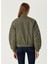 Haki Saten Bomber Ceket 5