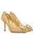 Lace Gold Topuklu Ayakkabı 2