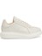 Oversized Kırık Beyaz Kadın Deri Sneaker 1