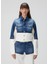 Petit Grand Mavi Beyaz Denim Ceket 3