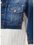 Petit Grand Mavi Beyaz Denim Ceket 5