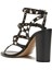 Rockstud Siyah Kadın Deri Sandalet 3
