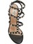 Rockstud Siyah Kadın Deri Sandalet 4