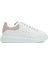 Oversize Pembe Beyaz Kadın Deri Sneaker 1