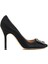 Siyah Taşlı Tokalı Stiletto 1