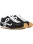 Ballet Runner Siyah Beyaz Kadın Deri Sneaker 2