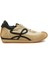 Flow Runner Siyah Gold Kadın Deri Sneaker 1