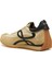 Flow Runner Siyah Gold Kadın Deri Sneaker 3