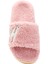Pembe Logolu Kadın Peluş Terlik 4
