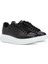 Oversized Siyah Kadın Deri Sneaker 2
