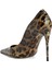 Leopar Desenli Deri Stiletto 3