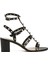 Rockstud Siyah Kadın Deri Sandalet 1