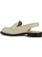 Ekru Kadın Deri Slingback Loafer 3