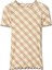 For Stretch Krem Rengi Pamuklu Kısa Kollu Kadın T-Shirt 1