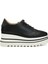 Sneak-Elyse Platform Siyah Kadın Sneaker 1