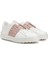 Rockstud Pembe Beyaz Kadın Deri Sneaker 2