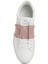 Rockstud Pembe Beyaz Kadın Deri Sneaker 4