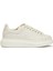 Oversized Kırık Beyaz Kadın Deri Sneaker 1