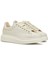 Oversized Kırık Beyaz Kadın Deri Sneaker 2