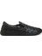 Siyah Örgü Dokulu Kadın Deri Sneaker 1