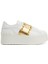 Rockstud Untitled Beyaz Gold Kadın Deri Sneaker 1