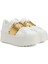 Rockstud Untitled Beyaz Gold Kadın Deri Sneaker 2