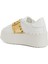 Rockstud Untitled Beyaz Gold Kadın Deri Sneaker 3
