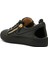 Siyah Logolu Kadın Deri Sneaker 3