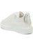 Oversized Beyaz Silver Kadın Deri Sneaker 3