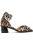 Feminine Buckle Leopar Topuklu Ayakkabı 1