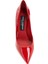 Mercan Logo Detaylı Deri Stiletto 4