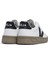 V-12 Siyah Beyaz Kadın Deri Sneaker 3