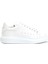 Oversized Beyaz Logolu Kadın Deri Sneaker 1