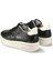 Micol Siyah Beyaz Kadın Deri Sneaker 4