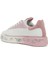 Belle Pembe Beyaz Kadın Deri Sneaker 3