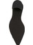Feminine Buckle Siyah Krem Topuklu Ayakkabı 5