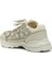 Marathon Flower Kırık Beyaz Kadın Deri Sneaker 3